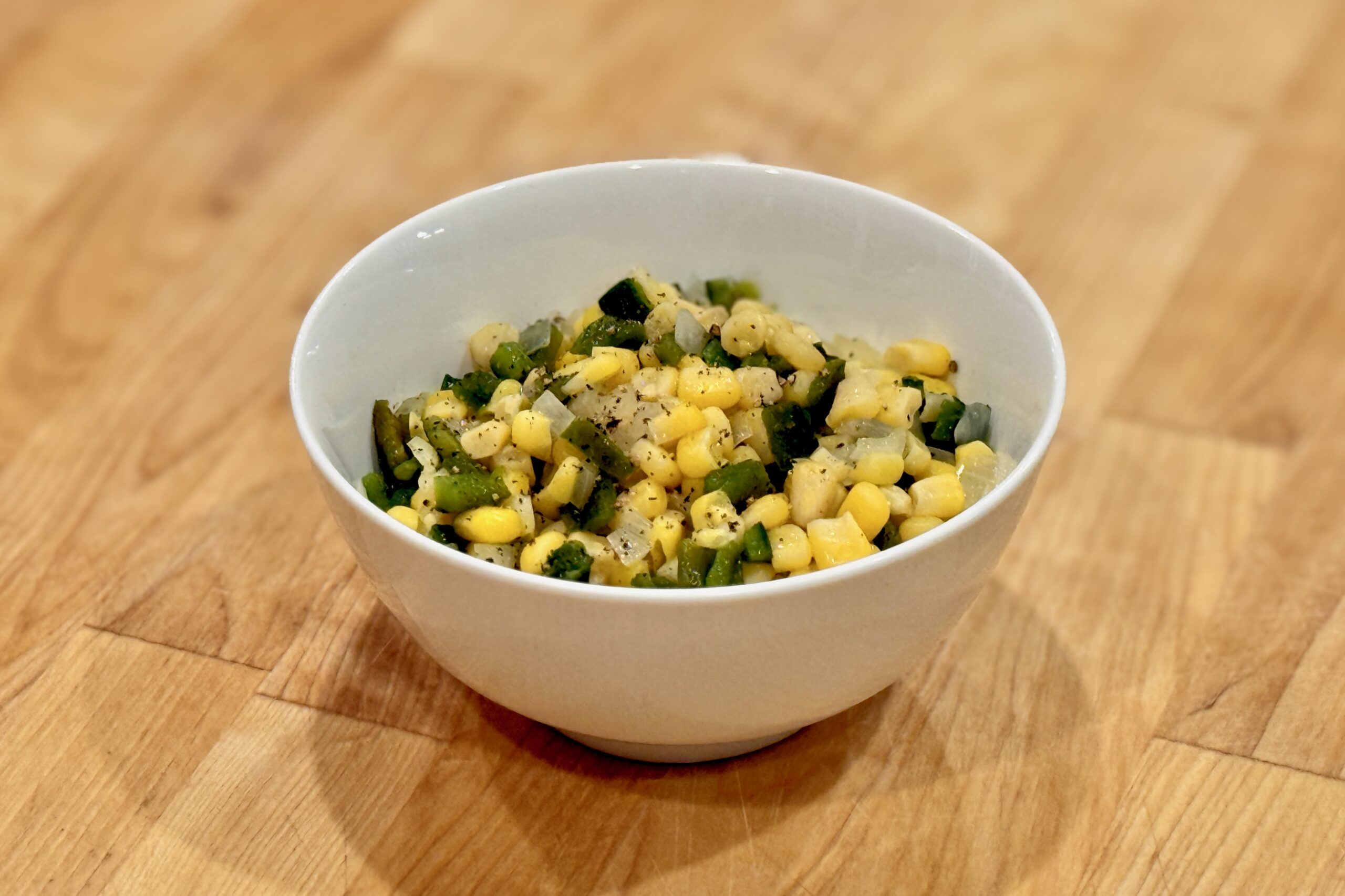 Corn with Poblano Chiles